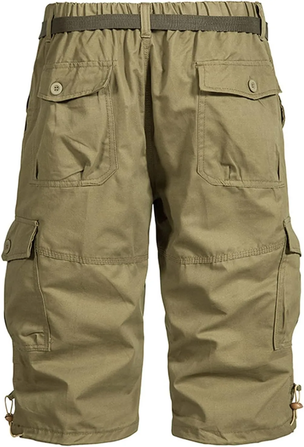 Muscularfit Cargo Shorts for Men Relaxed Fit Big and Tall Multi Pockets Solid Tooling Shorts Summer Fashion Athletic Shorts