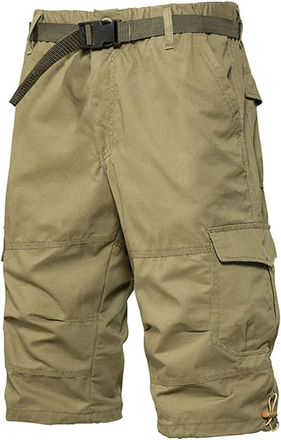 Muscularfit Cargo Shorts for Men Relaxed Fit Big and Tall Multi Pockets Solid Tooling Shorts Summer Fashion Athletic Shorts