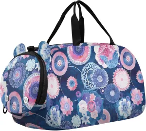 Mystery Kids Cute Gym Bag with Shoes Compartment Lightweight Travel Duffel with Adjustable Strap for Travel, Sports, Fitness & Workout