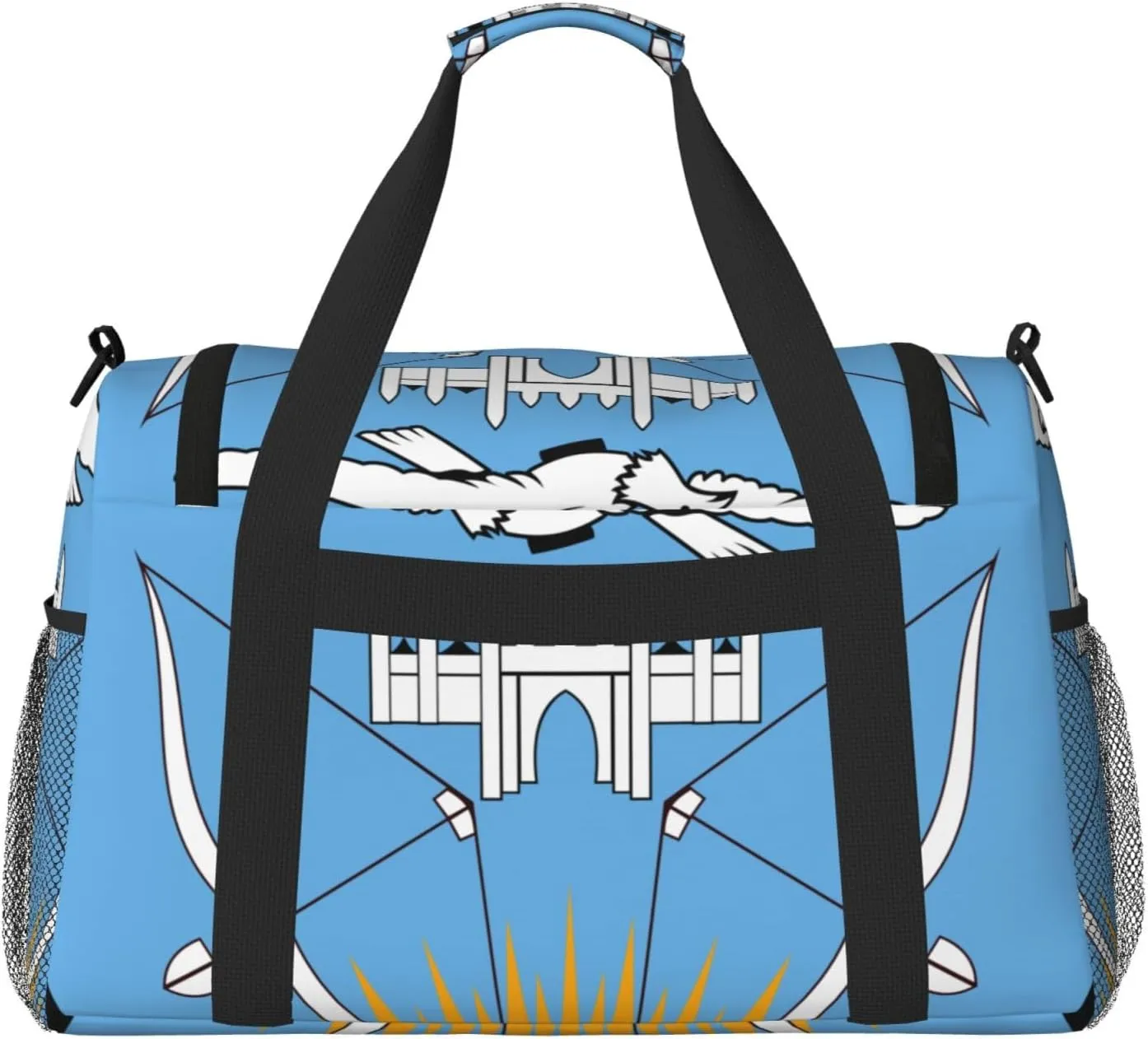 National Emblem Of Mali Travel Duffel Bag Large Foldable Waterproof Overnight Bag For Beach Swim Bags Pool Sports Gym