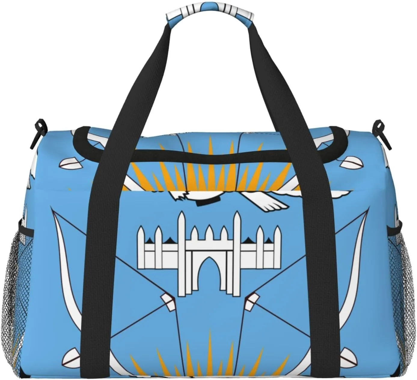 National Emblem Of Mali Travel Duffel Bag Large Foldable Waterproof Overnight Bag For Beach Swim Bags Pool Sports Gym