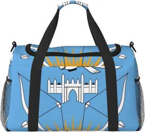 National Emblem Of Mali Travel Duffel Bag Large Foldable Waterproof Overnight Bag For Beach Swim Bags Pool Sports Gym