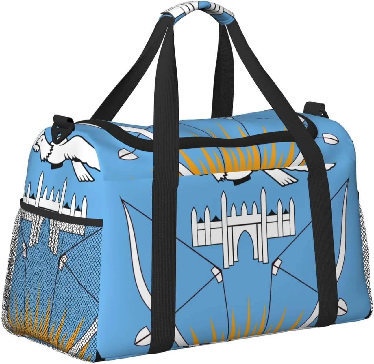 National Emblem Of Mali Travel Duffel Bag Large Foldable Waterproof Overnight Bag For Beach Swim Bags Pool Sports Gym