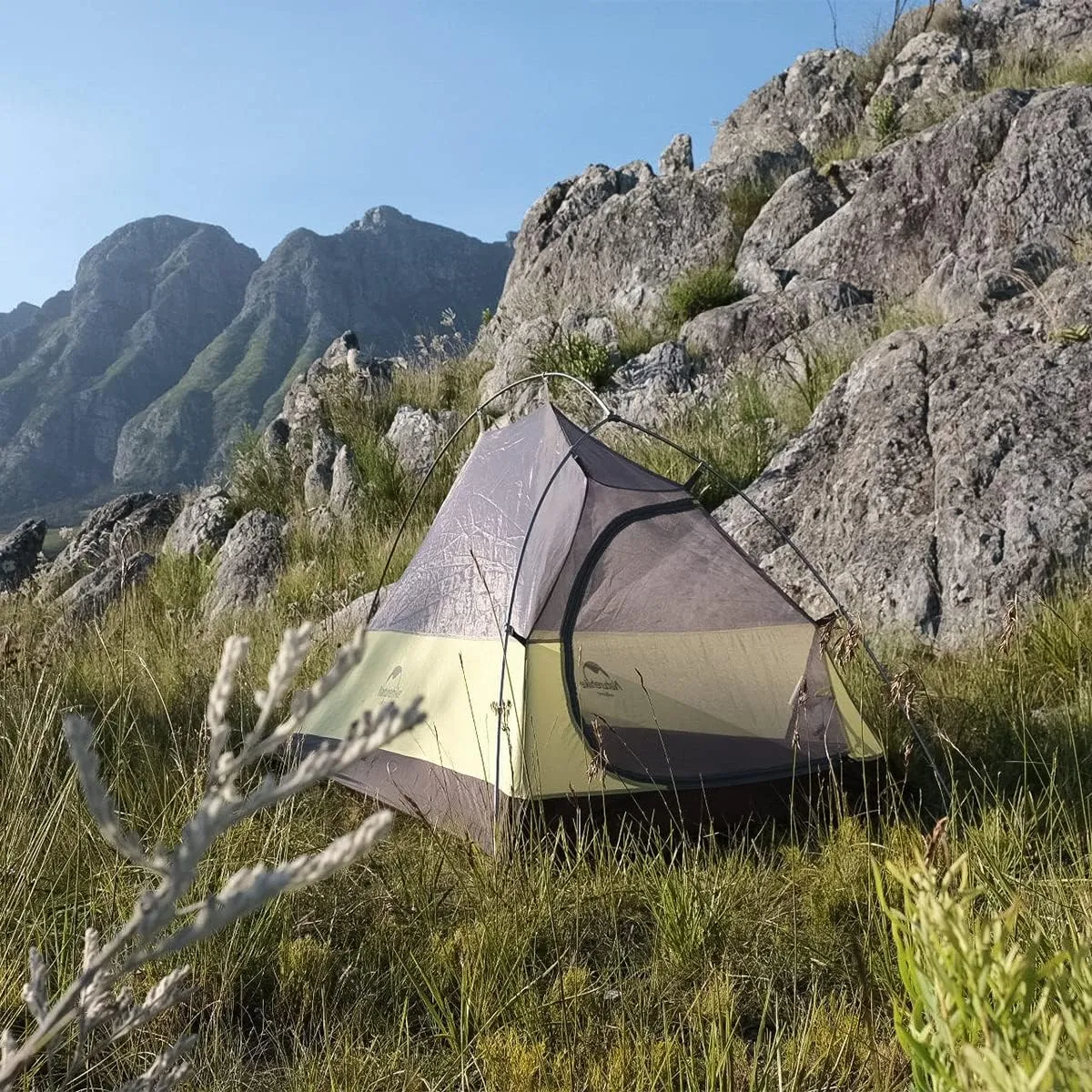 Naturehike Cloud-Up 1 Person Tent, Lightweight Backpacking Tents for One Man, Waterproof Ultralight One Person Tent for Camping Hiking Backpacking