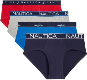 Nautica Men's 4 Pack Limited Edition Cotton Stretch Briefs