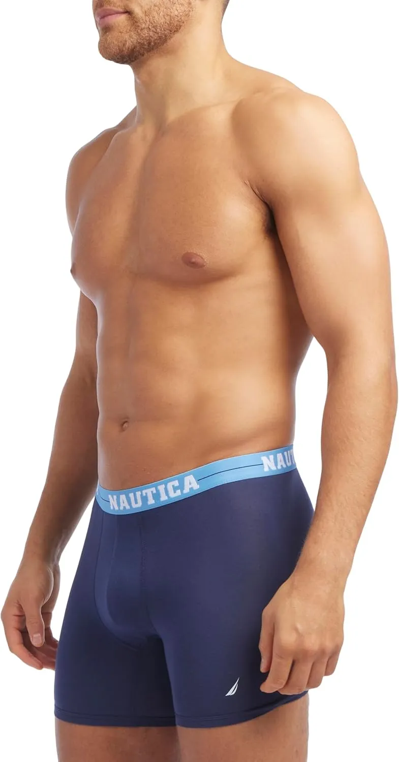 Nautica Men's 4 Pack Limited Edition Stretch Boxer Briefs
