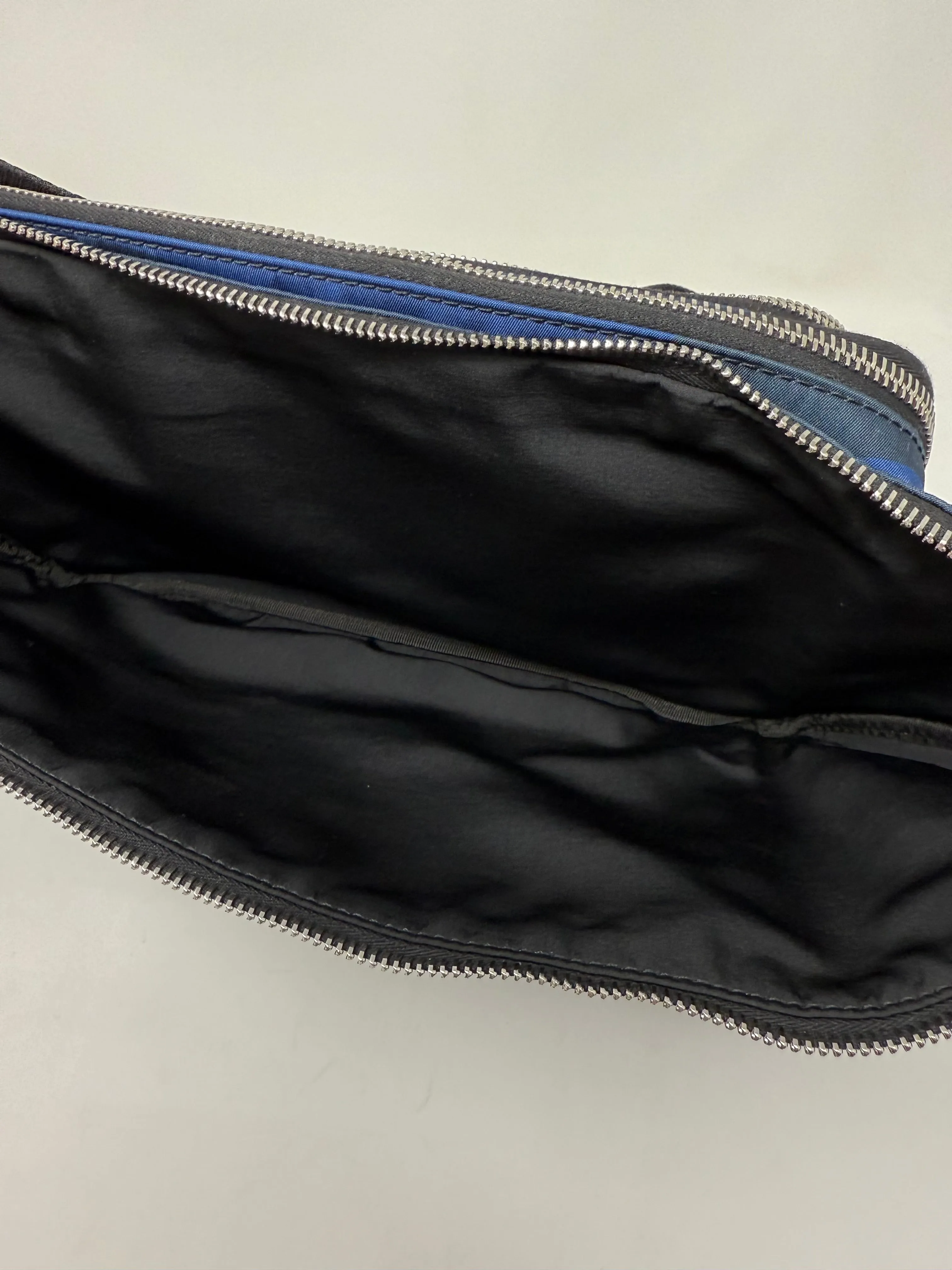 Navy “Camouflage” Zip Messenger Bag