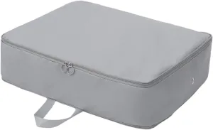 New Compression Storage Bag For Quilt Clothes Foldable Bag Storage Clothing Wardrobe Closet Organizers Home Pillow Blanket Bags(Gray,40x30x18cm)