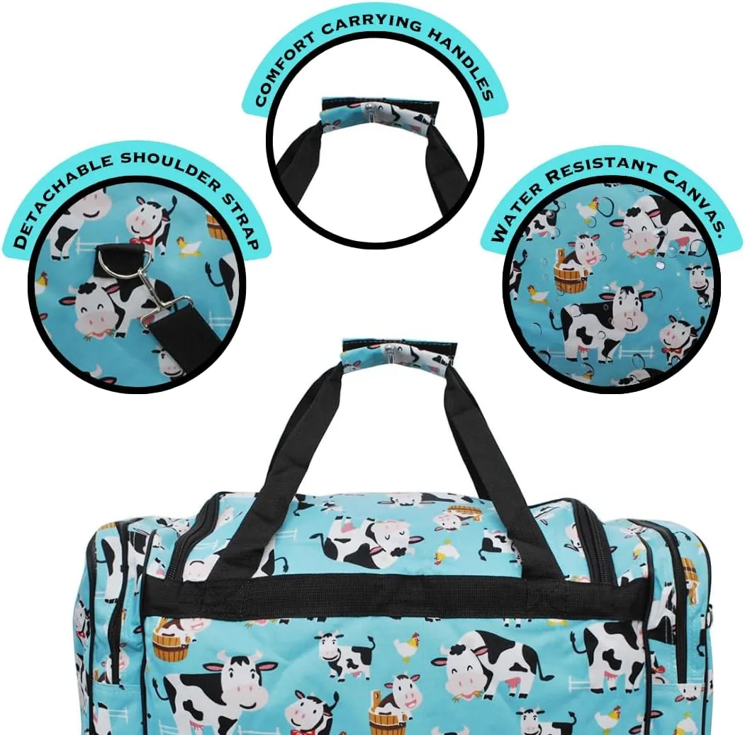 NGIL Canvas 20" inch Duffle Bag (Cow-black)