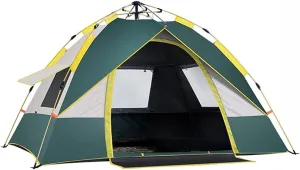 NIEH Tents Dome Frame Pop-Up Fully Automatic Pop-up, Sunscreen Quick-Open, Wild Camping Thickened Rainstorm 3-4 People Outdoor Camping Light Portable