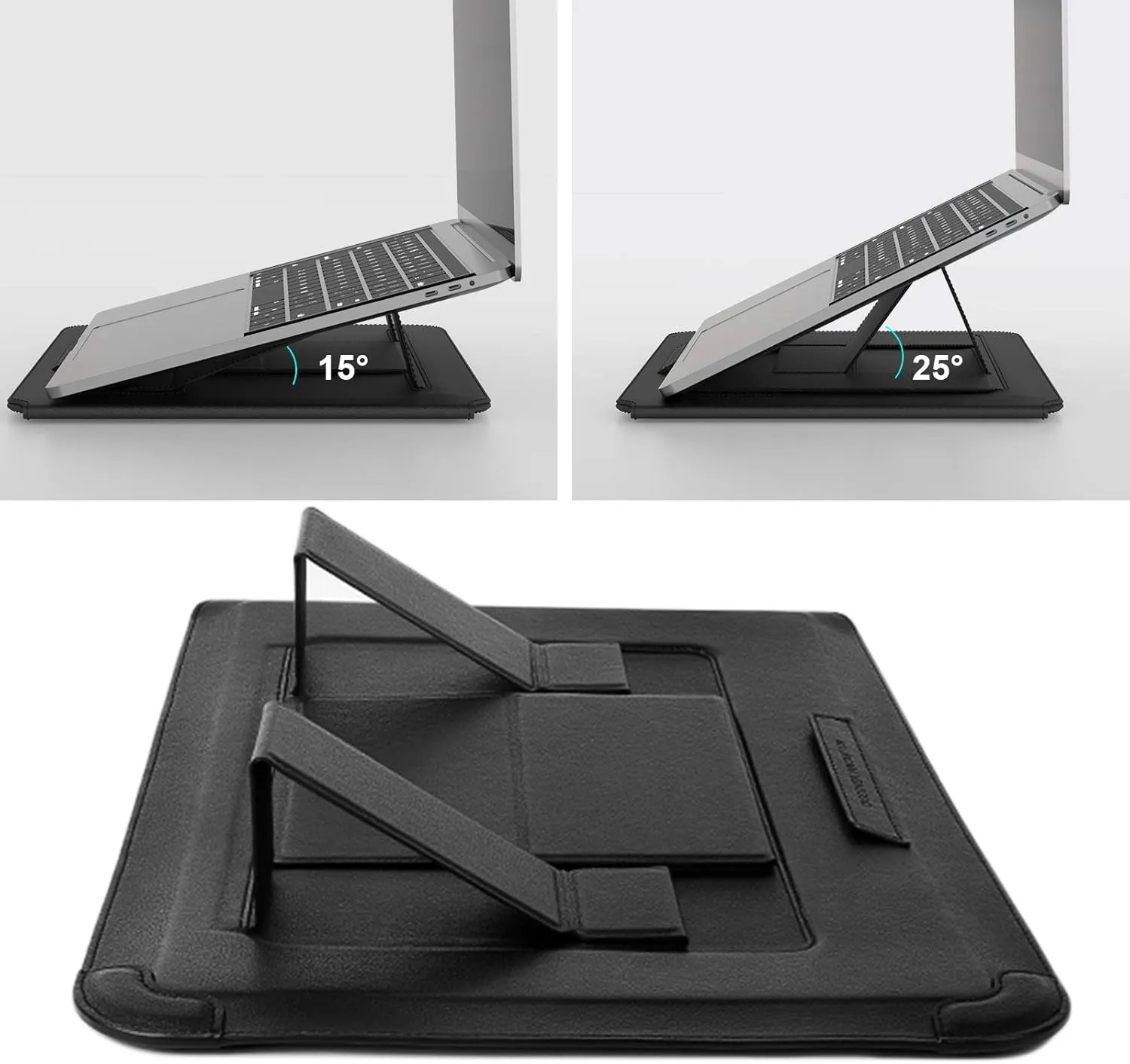 Nillkin Laptop Sleeve for MacBook Air M4(2025)/Pro 13/MacBook Air 13 inch, MacBook Air Sleeve with Laptop Stand and Mouse Pad, Case Bag for 13-14 inch MacBook, ASUS, Dell, HP, Black