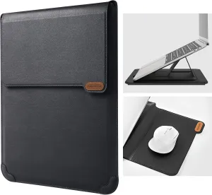 Nillkin Laptop Sleeve for MacBook Air M4(2025)/Pro 13/MacBook Air 13 inch, MacBook Air Sleeve with Laptop Stand and Mouse Pad, Case Bag for 13-14 inch MacBook, ASUS, Dell, HP, Black