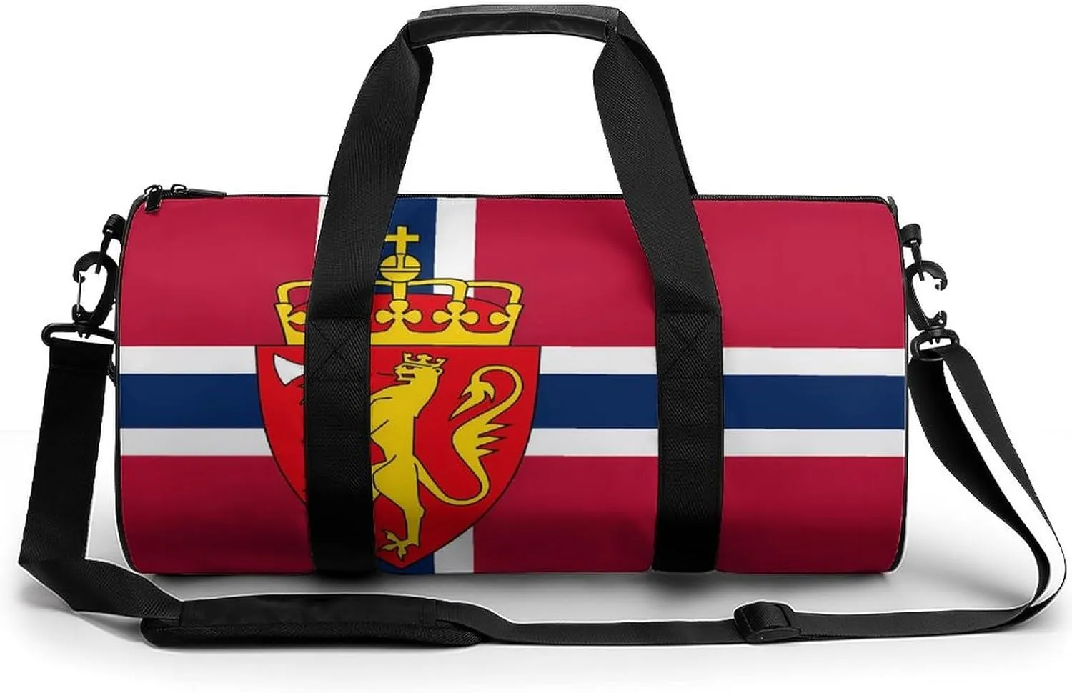 Norway Coat of Arms Flag Novelty Large Duffel Bag Lightweight Gym Bag Travel Tote Bags