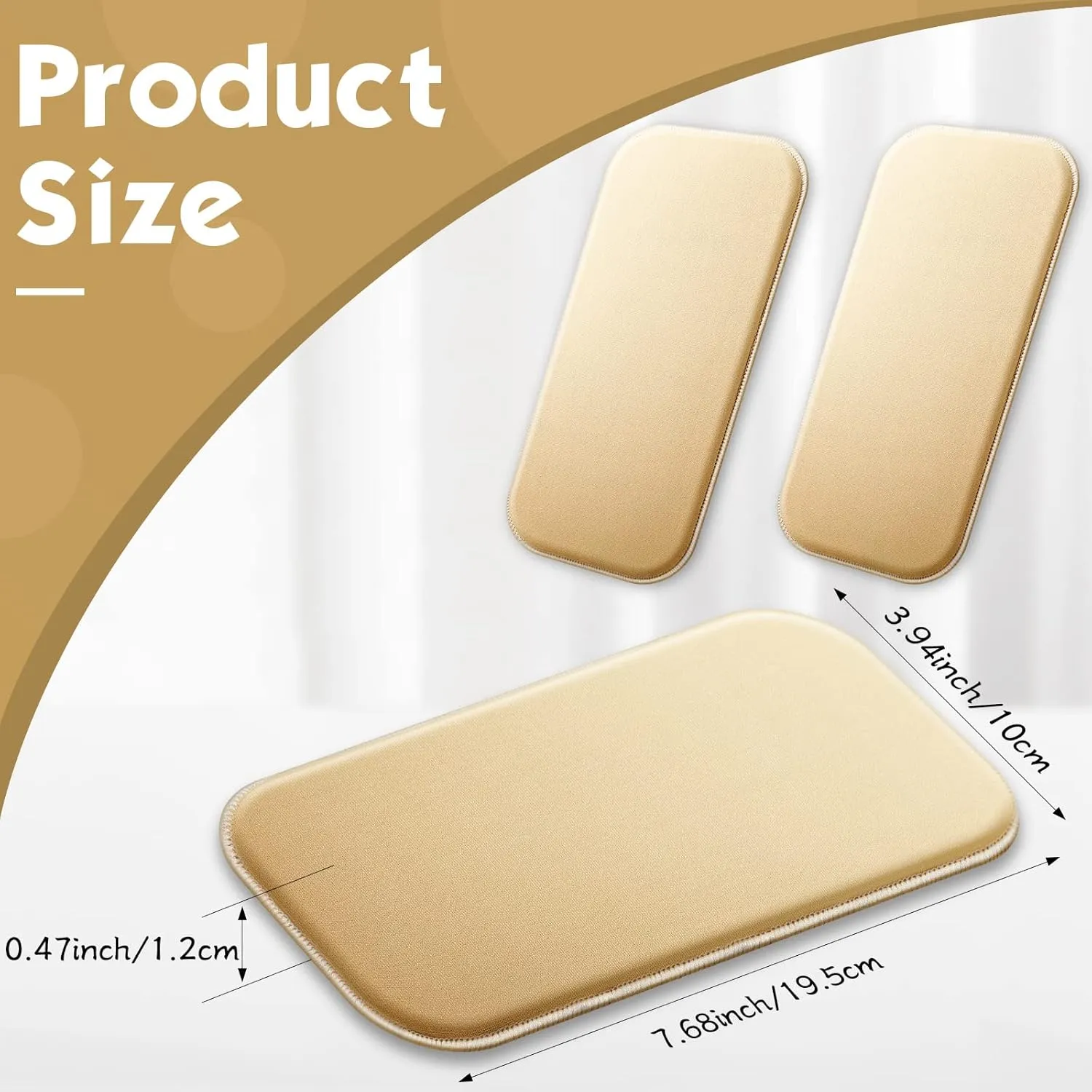 Nuanchu Lipo Foam Pads, Women Lipo Side Foam Lateral Protectors Flattening Boards for Liposuction Post Surgery Recovery, Abdominal Compression Board Preventing Skin Sagging(2 Pieces)