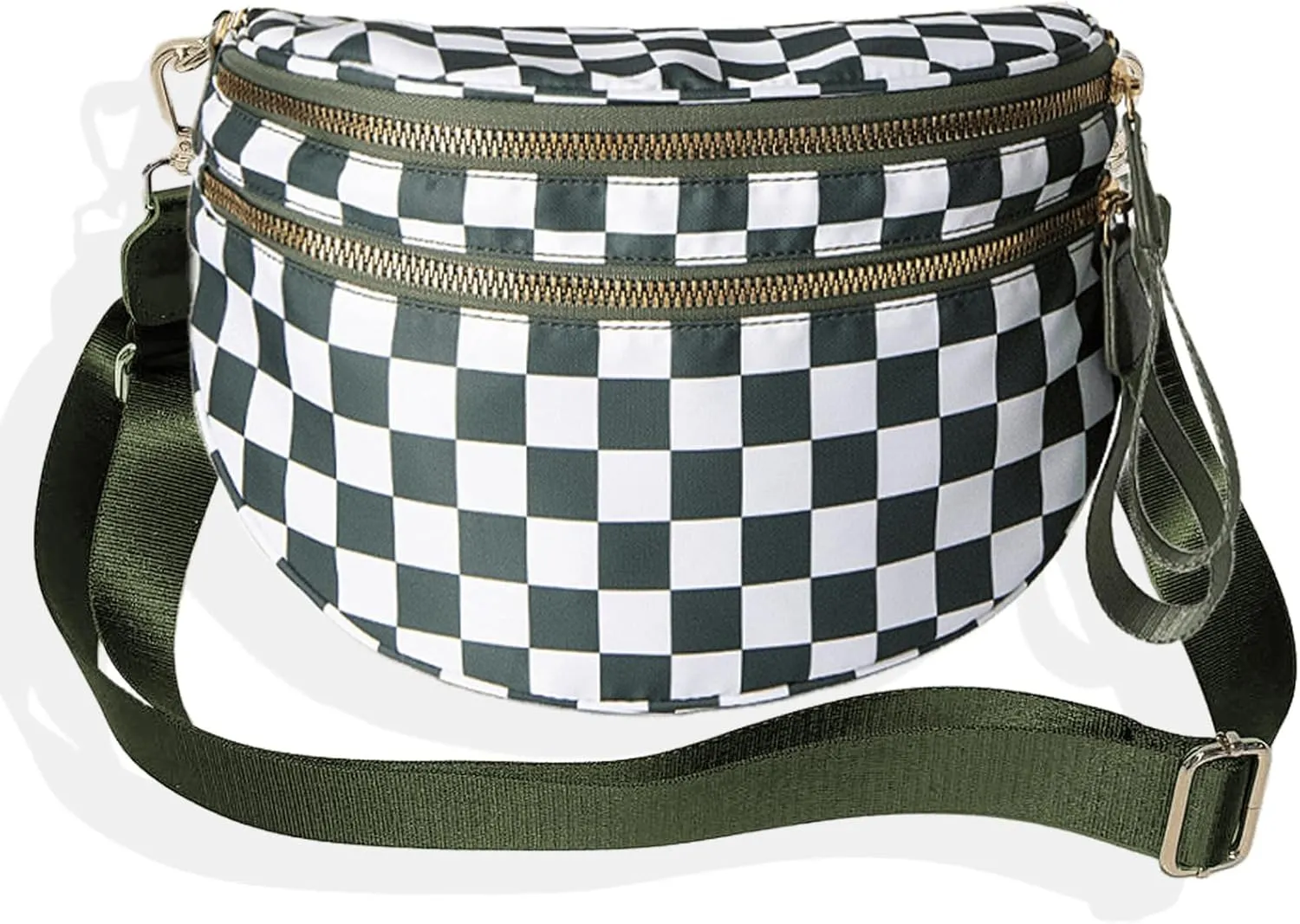 Nuvore comfort bag, Nuvore Crossbody Bag, Lightweight Messenger Bag, Checkered Bum Bags for Women Crossbody, Large Capacity