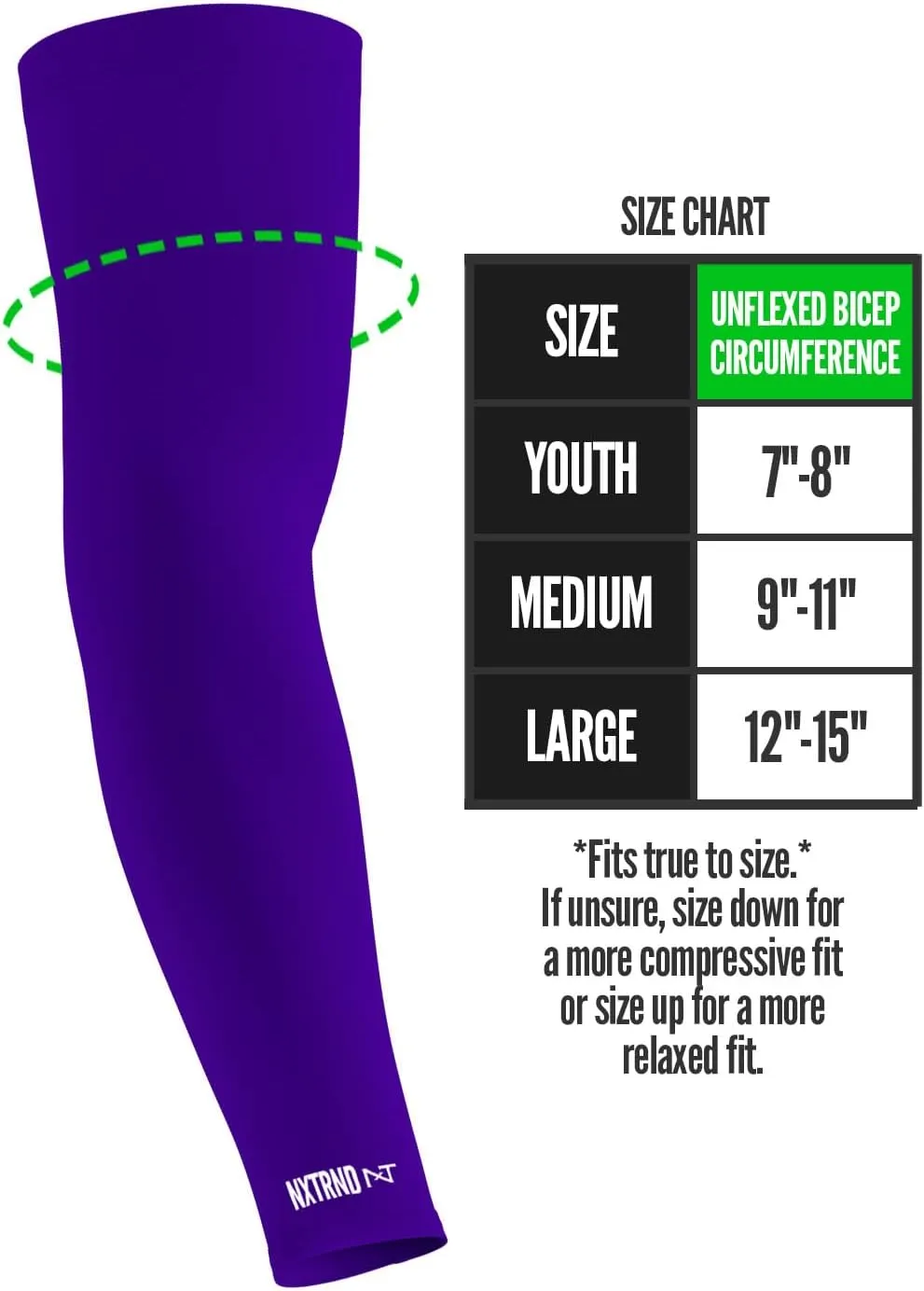 Nxtrnd Air-TEK Compression Arm Sleeves for Men, Breathable Football Pair