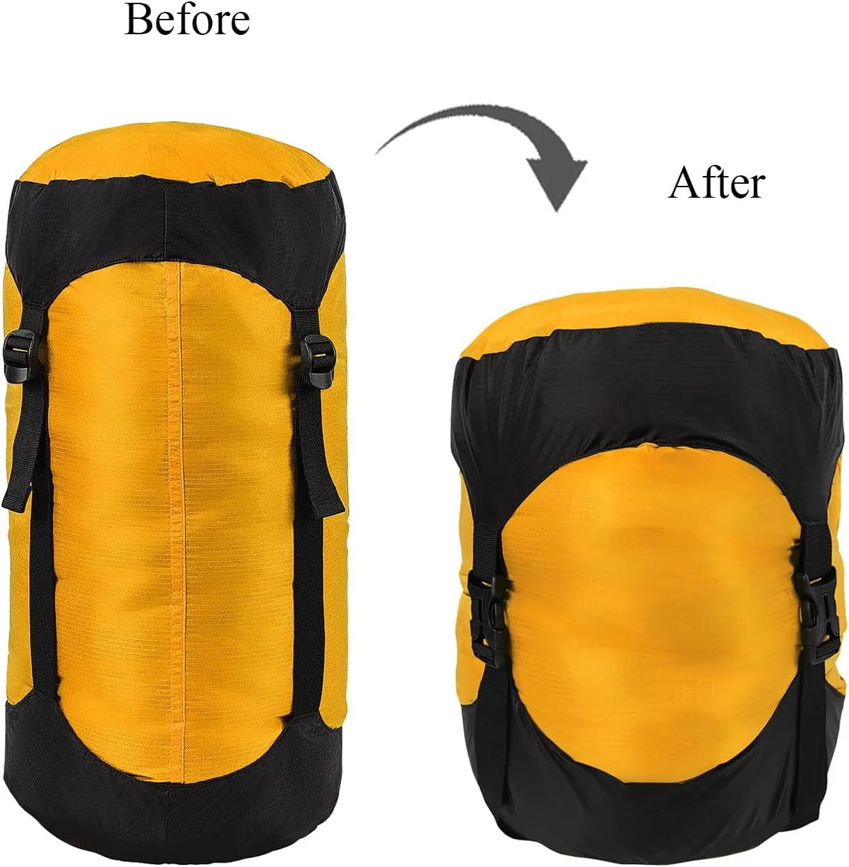 Nylon Compression Sack for Sleeping Bag, Lightweight Stuff Bag Organizer for Camping Backpacking Hiking