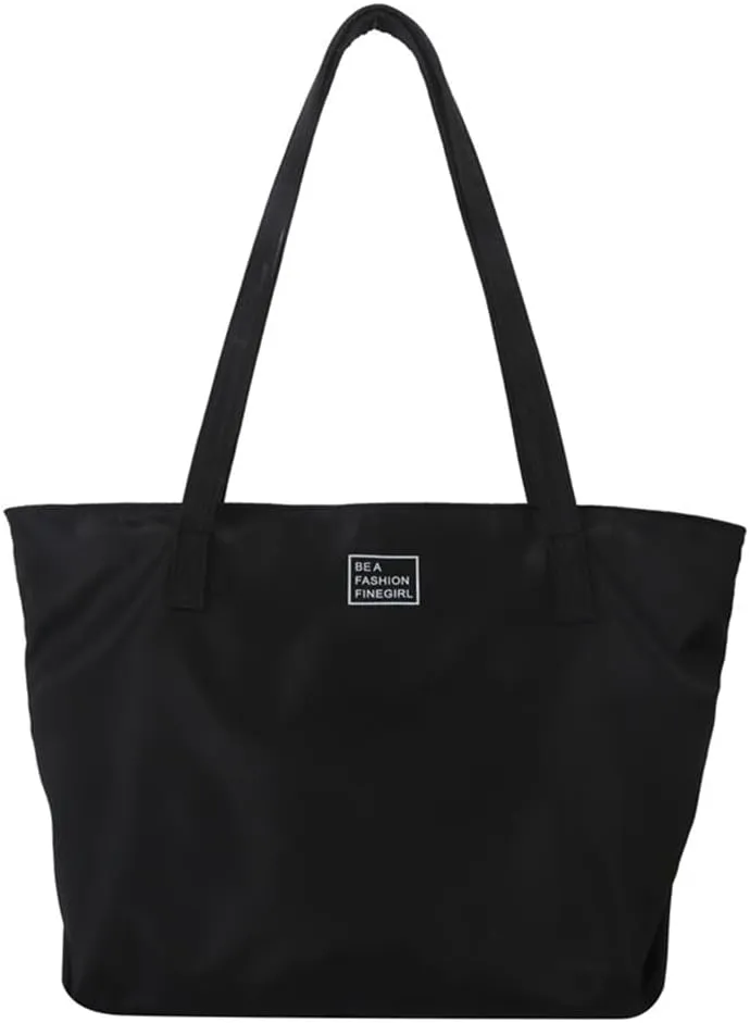 Nylon Tote Bag for Women Waterproof Shoulder Handbag with Zipper