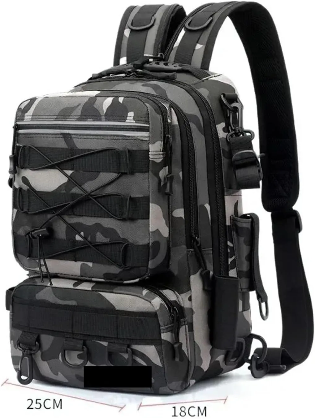 Nylon Waterproof Outdoor Rucksacks Tactical Sports Camping Hiking Trekking Fishing Hunting Bag Backpack(B)