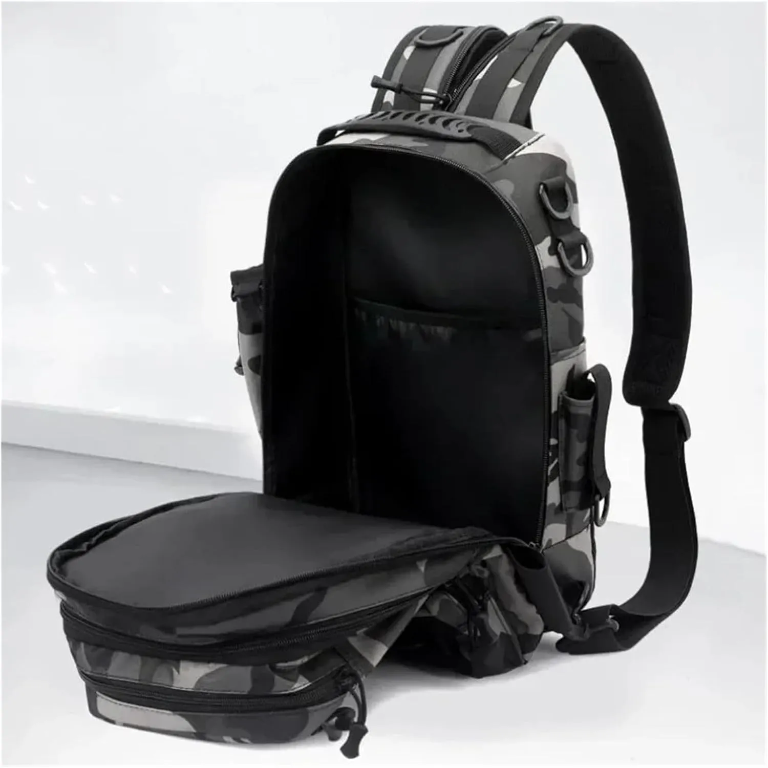 Nylon Waterproof Outdoor Rucksacks Tactical Sports Camping Hiking Trekking Fishing Hunting Bag Backpack(B)