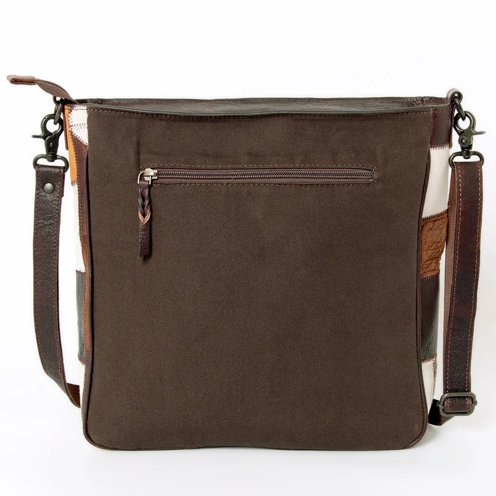 OHLAY MESSENGER  Hair-on Genuine Leather women bag western handbag purse