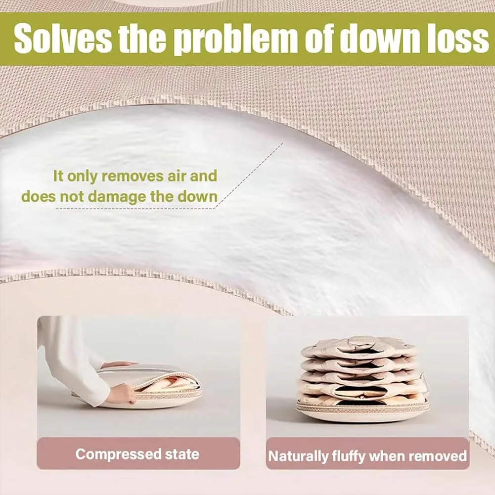 Otherwise Garment Bag, Space Saving Hanging Garment Bag with Self Compression Zipper, Dust Cover Clothes Bags for down Coat, Space Saving, Protects Clothes from Wrinkles (Beige, All Size-3Pcs)