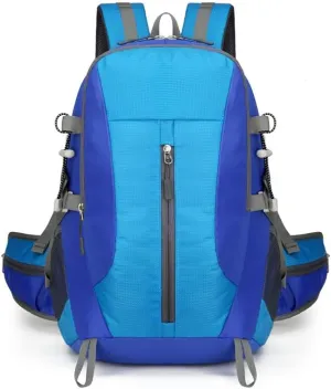 Outdoor Hiking Backpack Nylon Water Resistant Lightweight Travel Daypack for Trekking Camping Climbing Sports and Commuting (Blue)