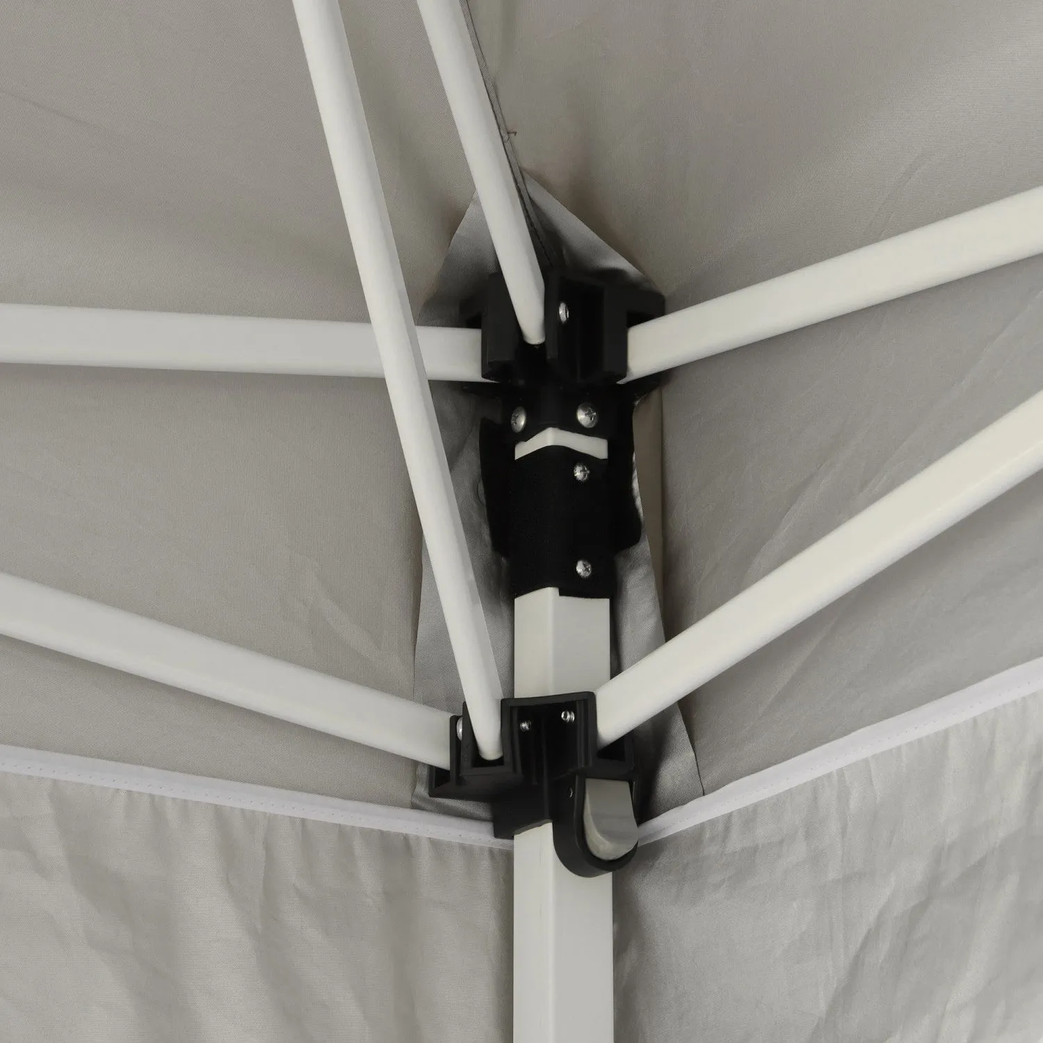Outsunny 10' X 10' Pop Up Gazebo, Foldable Canopy Tent With Carrying Bag With Wheels, 4 Leg Weight B|Outsunny 9.8' X 9.8' Pop Up Gazebo Tente Pliable Avec Sac De Transport Et Roues Parois Laterales En