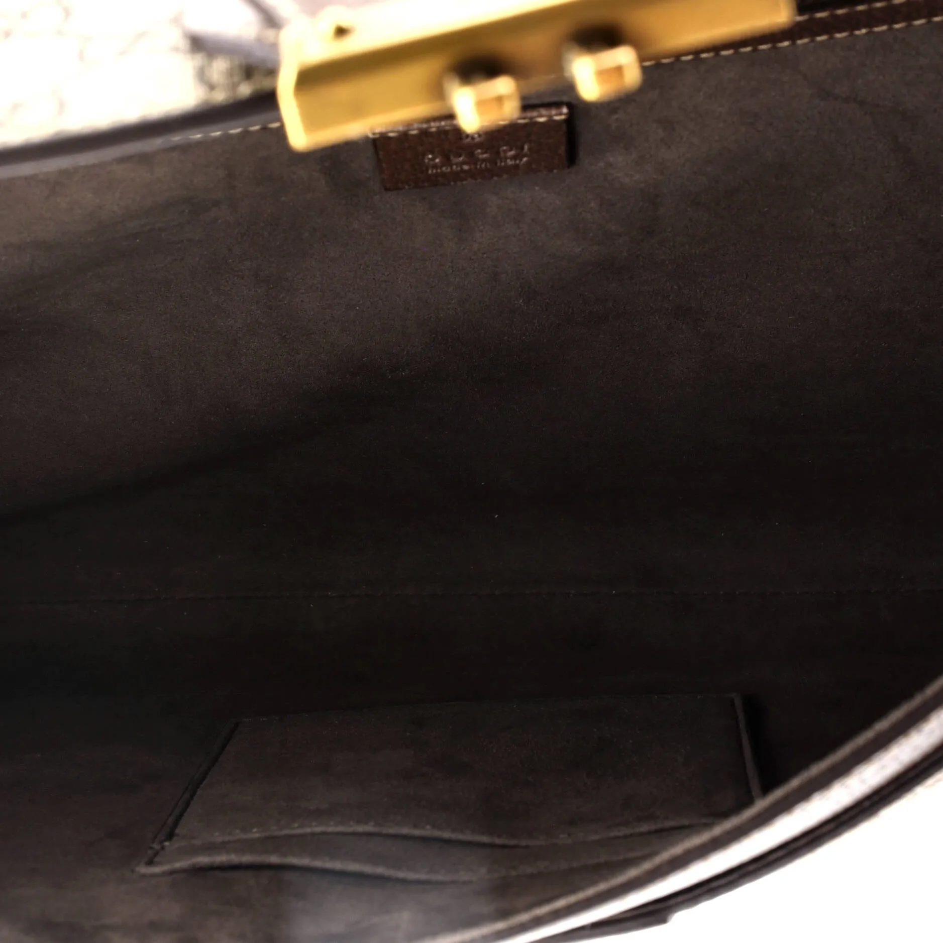 Padlock Web Messenger Bag GG Coated Canvas Large