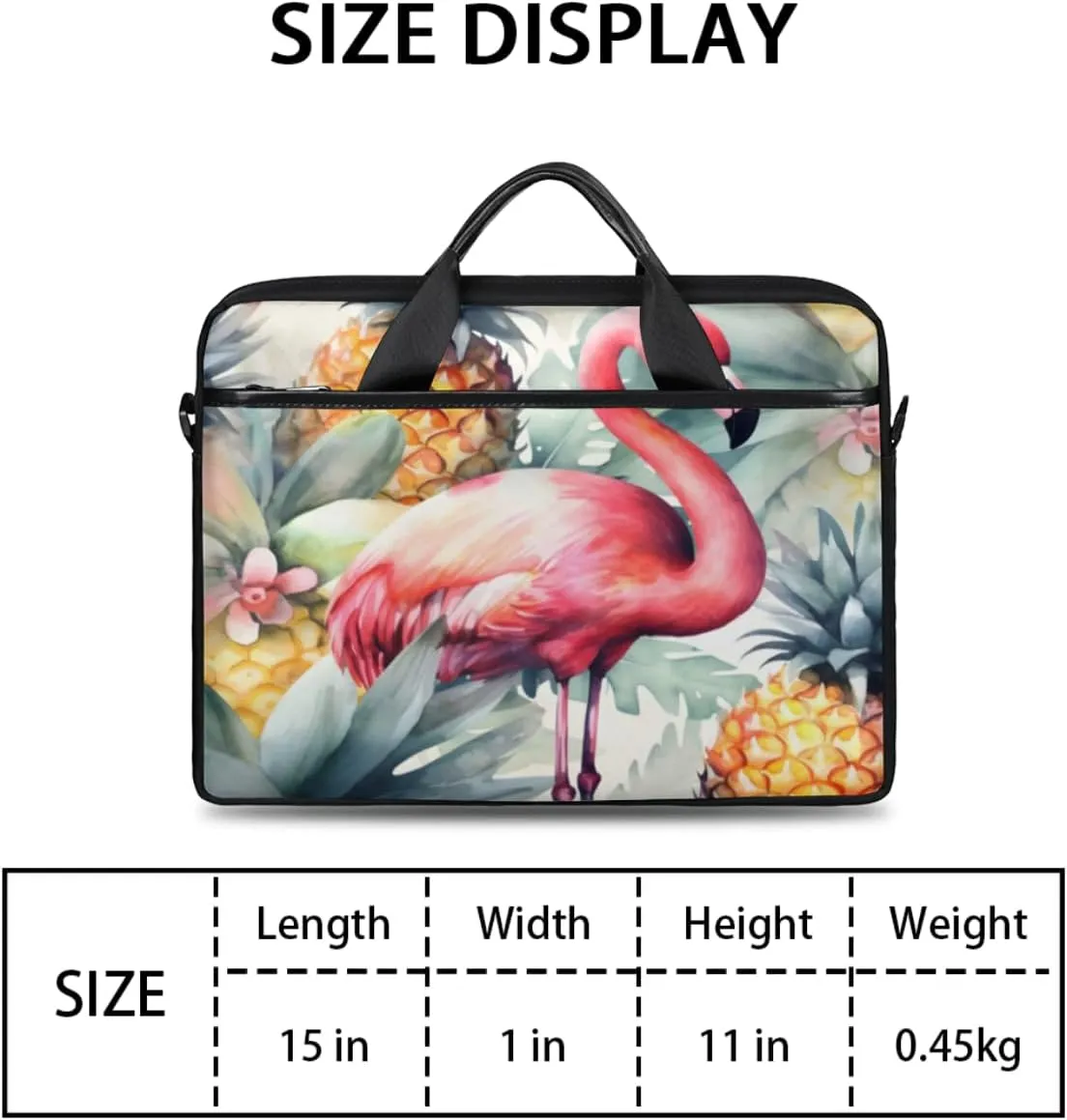 Paris Butterflys Laptop Bag for Men Women 13-15 Inch Case Bags Sleeve Shoulder with Anti Slip Removable The Pad Straps