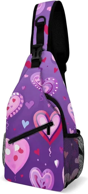 Peach And Dark Beige Sling Bag Crossbody Bags Cross Body Bag Fanny Packs Chest Bags Sling Purses for Travel
