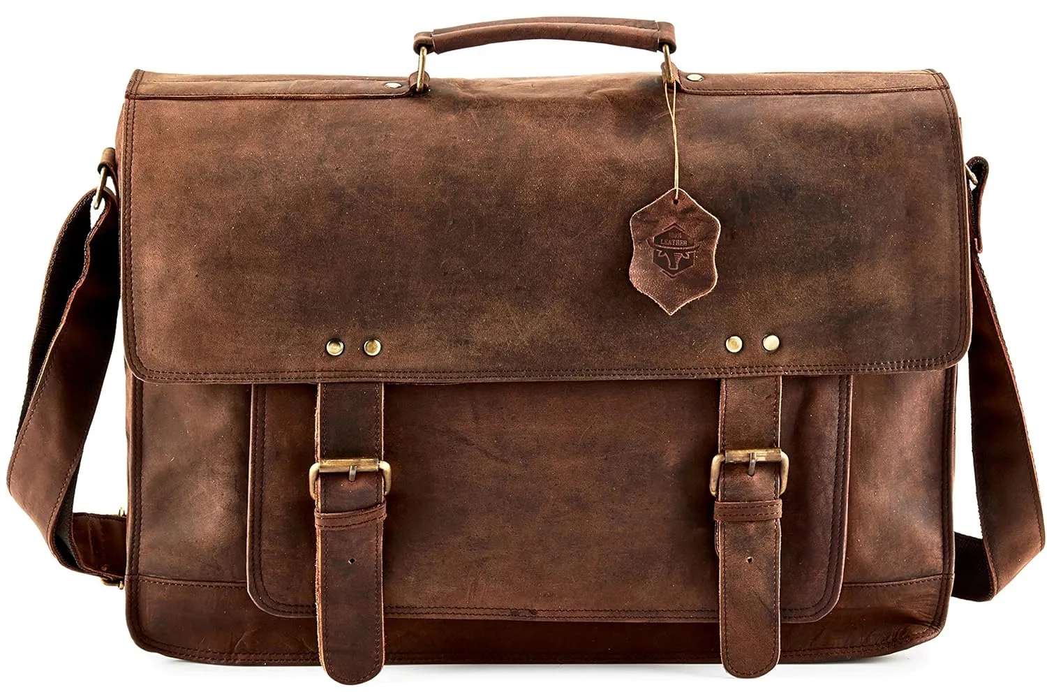 Personalized Leather Laptop Bag for Men, Engraved Name Initials Laptop Bag, Customized Monogram Travel messenger Bag for Groomsmen, Gift for Christmas, Birthday, Anniversary, Dad, Husband, Boyfriend