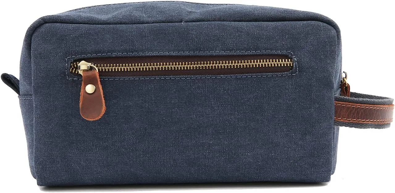 Personalized Toiletry Bags with Name & Title, Custom Dopp Kit, Embroidered Travel Toiletry Bag for Men & Women, 7 Thread Colors, Wedding Gifts for Groomsmen Proposal