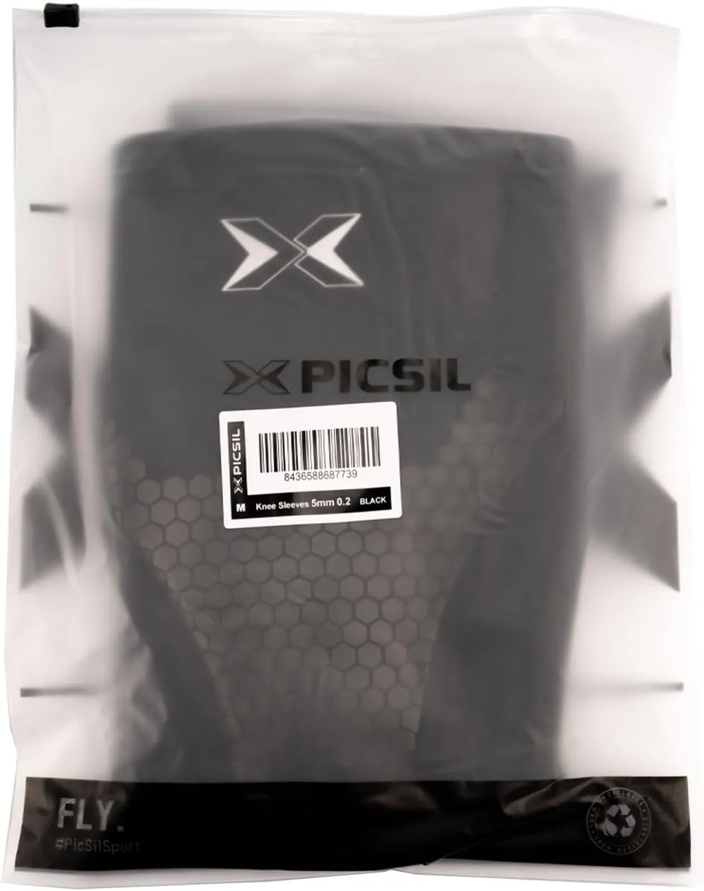 PICSIL Knee Sleeves 5&7mm (1 Pair) Support & Compression for Weightlifting, Powerlifting & Cross Training, Premium Protective Knee Pads for Comfort and Safety, Women & Men