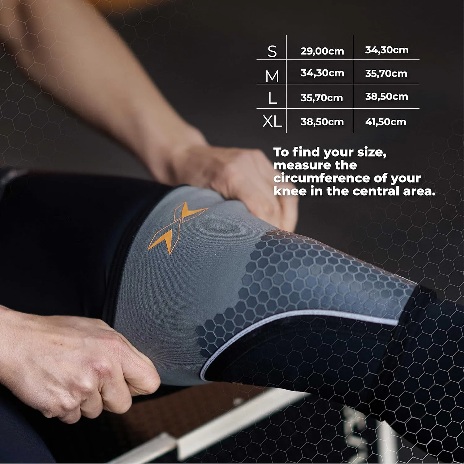 PICSIL Knee Sleeves 5&7mm (1 Pair) Support & Compression for Weightlifting, Powerlifting & Cross Training, Premium Protective Knee Pads for Comfort and Safety, Women & Men