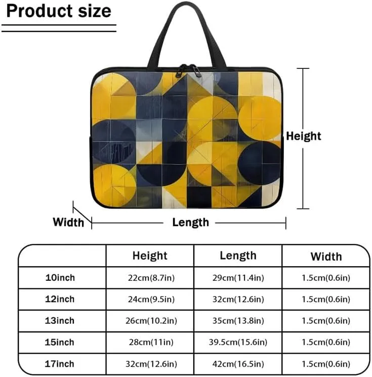 Plant Mushroom Laptop Bag Woodlands Arrow Stylish Notebook Bag Flower Koi Carp Computer Case for Laptop or Tablet
