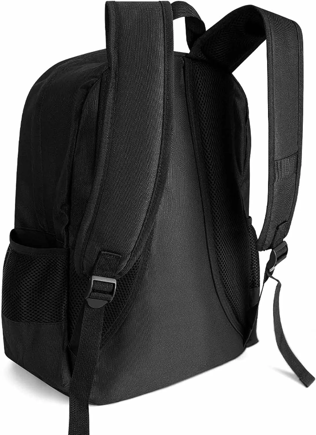 Polyester Daypack Backpack for Trekking Picnic Walking Cycling - Large Capacity Anti-Theft Multipurpose Shoulder Bag, Red Fire Wild Animal Tiger Abstract Art Casual Daypack