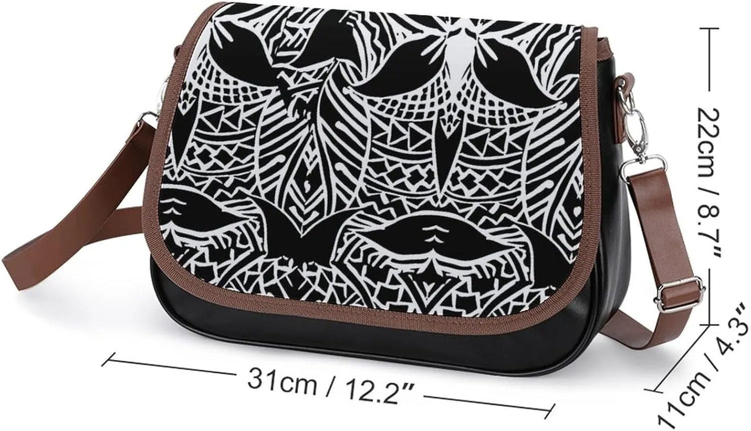 Polynesian Women'S Crossbody Bag Multi-Functional Work And Travel Bag Fashionable Youth Small Bag Customized
