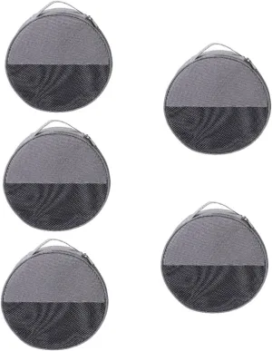 POPETPOP Outdoor Tableware Bag Canvas Bag Camping Supplies Round Plate Bag Camping Storage Organizer Outdoor