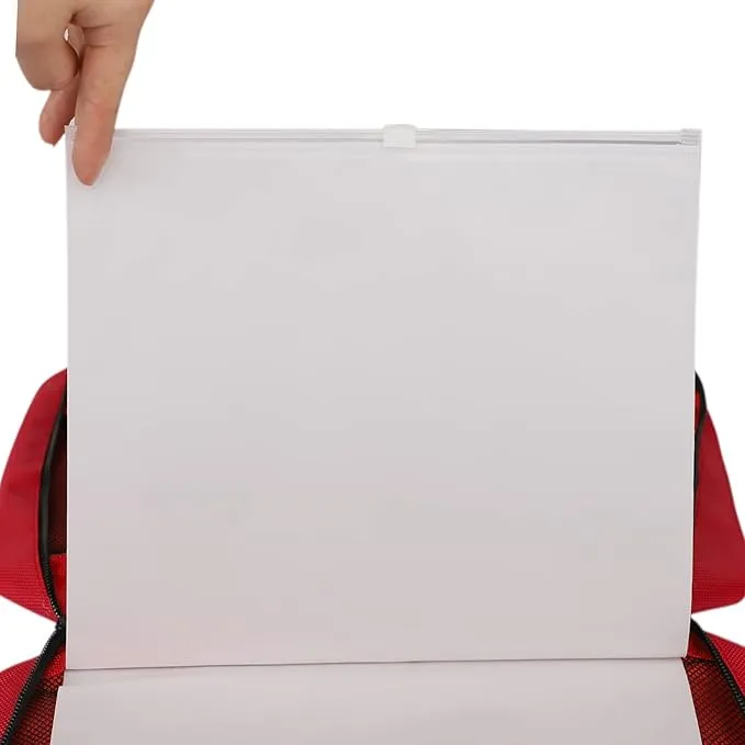 Portable Empty First Aid Bag, Waterproof Emergency Travel Pouch for Home, Office, Car, Outdoors, Boat, Camping, Hiking