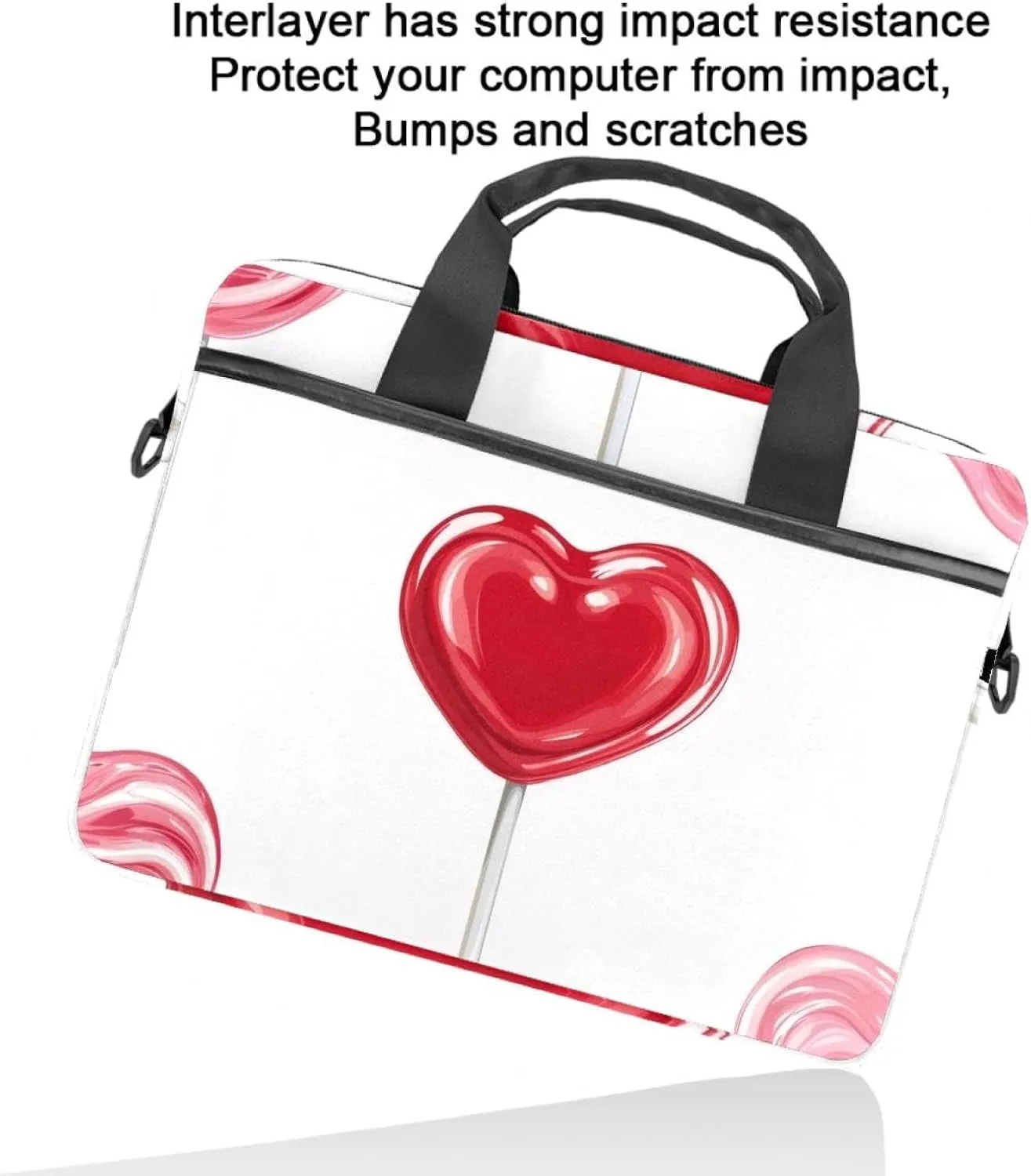 Protective Laptop Shoulder Messenger Bag Heads of Cute Raccoons in Colored Glasses Briefcase Carrying Case Sleeve
