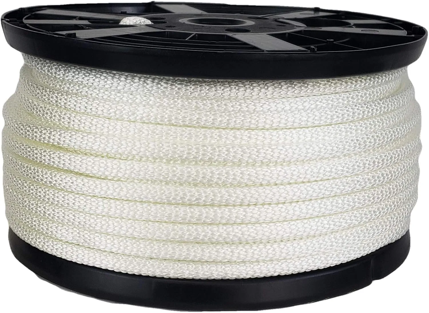 QNR 3/8 inch Knotrite Nylon Rope - 250 Foot Spool | 100% Nylon - Solid Braid - Dyeable - Industrial Grade - High UV and Abrasion Resistance