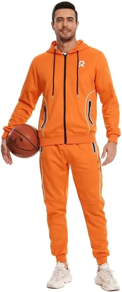 R RAMBLER 1985 Men's Tracksuit Active fashion Hoodie outifts zip sweatsuit set jogger sportswear