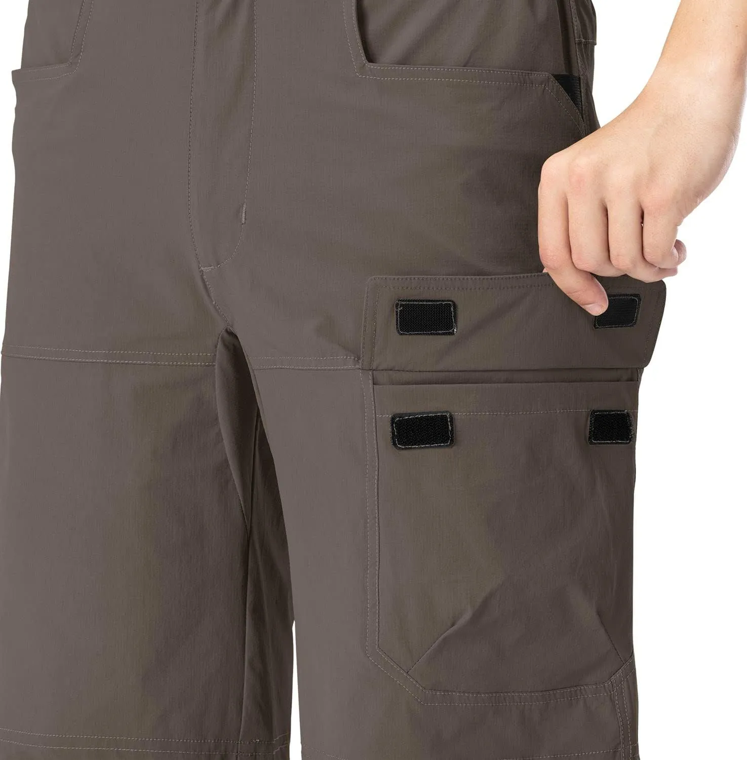 Rdruko Men's Golf Shorts Stretch 9" Quick Dry Lightweight Cargo Hiking Work Outdoor Casual Shorts 5 Pockets
