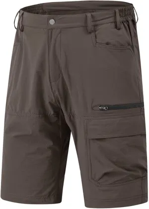 Rdruko Men's Golf Shorts Stretch 9" Quick Dry Lightweight Cargo Hiking Work Outdoor Casual Shorts 5 Pockets