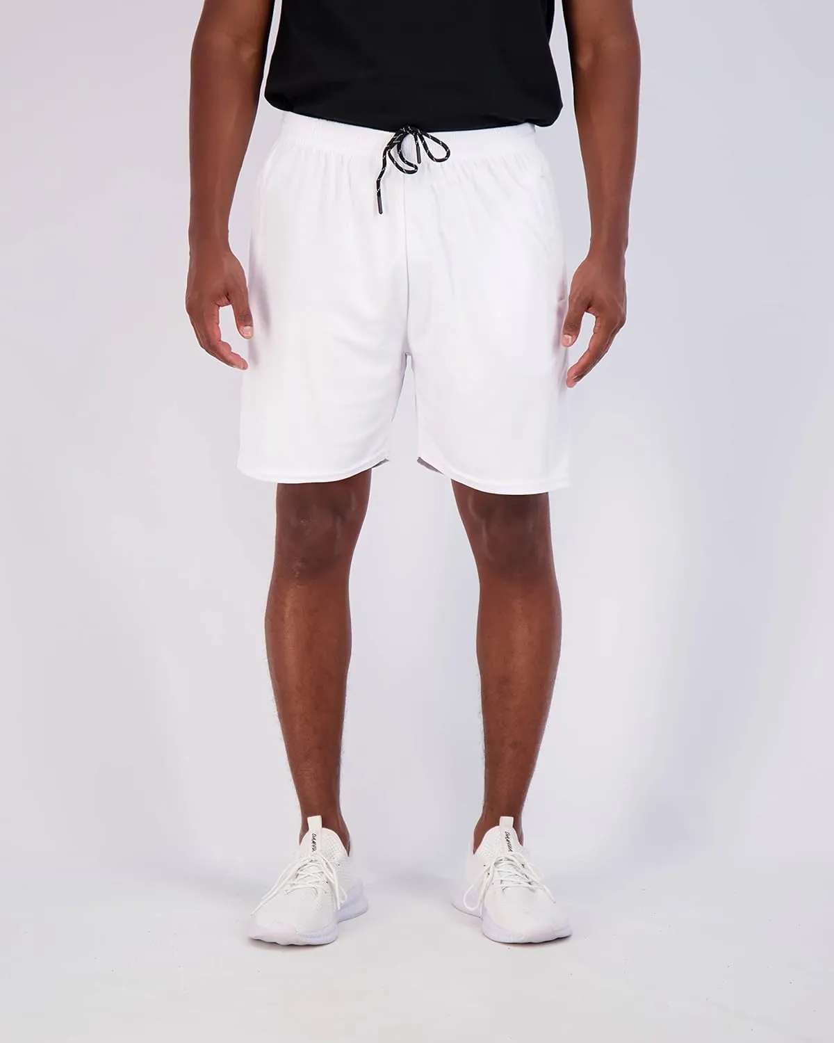 Real Essentials 4 Pack: Men's Mesh 7"/ 5"/ 3" Athletic Zipper Shorts Workout Gym Running Basketball (Big and Tall Available)