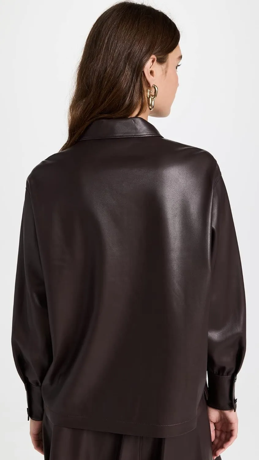 Rebecca Taylor Women's Vegan Leather Pullover
