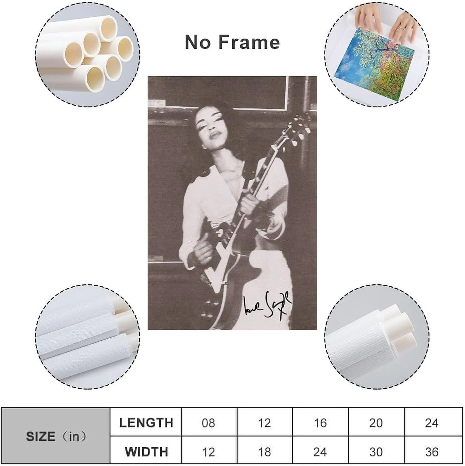 Redamancy Sade Poster Canvas Wall Art For Room Aesthetic And Decor (23) Poster For Bedroom Living Room Bathroom Kitchen Office Decor 20x30inch(50x75cm) Unframe-style