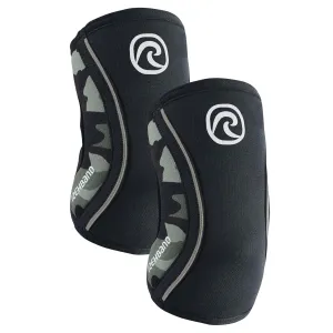 Rehband Elbow 5mm Compression Sleeve, Neoprene Elbow Sleeves for Weightlifting, Anatomical Design, Non-Slip & Close Fitting, Elbow Support Unisex, Colour:Camo - 1 Pair, Size:X-Large