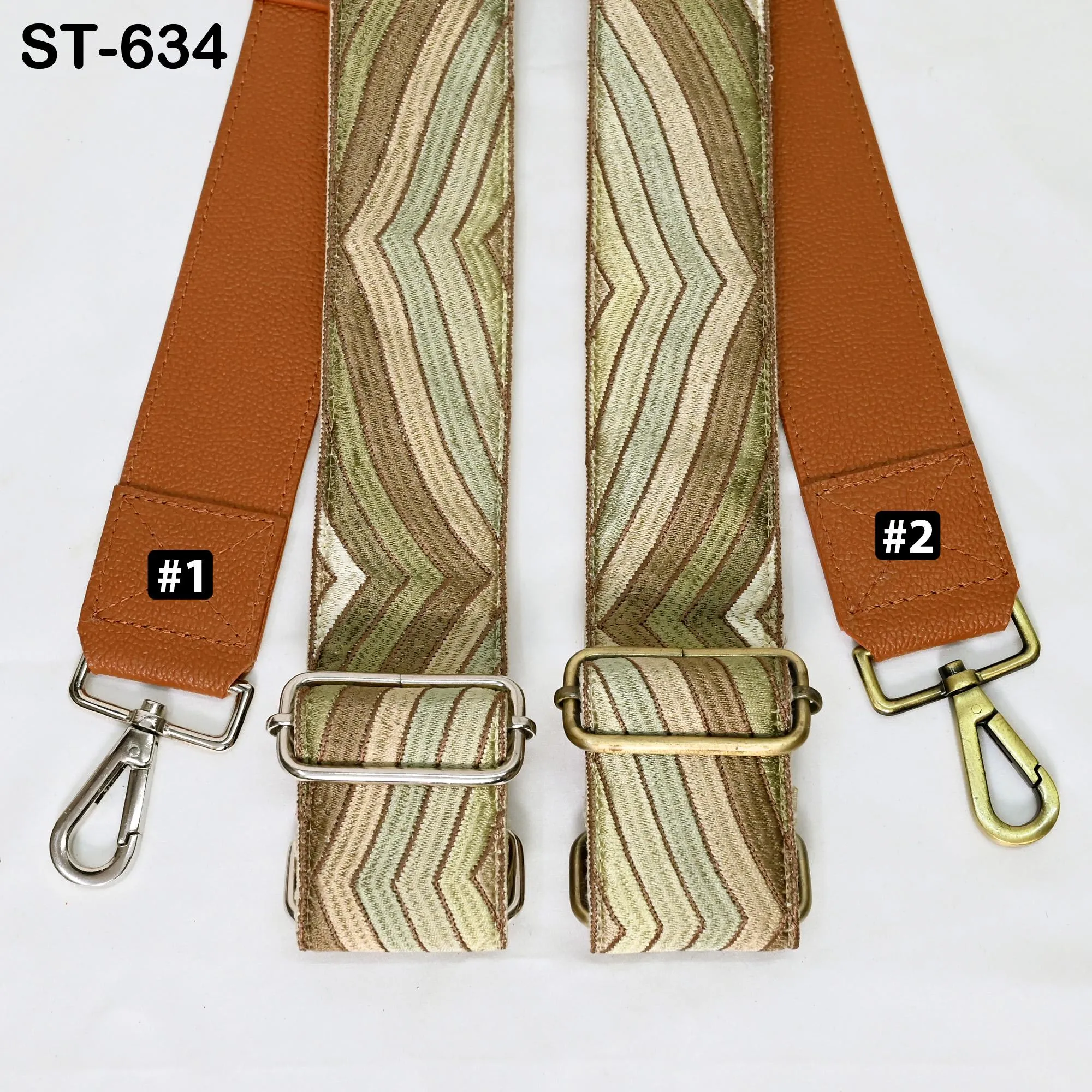 Replacement Crossbody Leather Strap Handbag Adjustable Strap Messenger Bag Shoulder Strap Purses Embroidery Brown Birthday Gift for Mother
